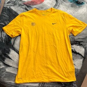 Nike Yellow Short Sleeve Tee Vibrant Design